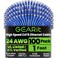 GEARit Cat 6 Patch Cables 1 ft Blue 100 Pack Cat6 Patch Cables 1ft BlueEthernet Patch Cable 10Gbps 550MHz 24AWG Pure Copper Snagless Gold Plated RJ45 for Router Server Router PC