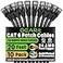 GEARit Cat 6 Ethernet Patch Cable 20 ft Black 10 Pack Cat6 Patch Cables 20ft BlackEthernet Patch Cable 10Gbps 550MHz 24AWG Pure Copper Snagless Gold Plated RJ45 for Router Server Router PC