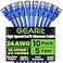GEARit Cat 6 Ethernet Patch Cable 5 ft Blue 10 Pack Cat6 Patch Cables 5ft BlueEthernet Patch Cable 10Gbps 550MHz 24AWG Pure Copper Snagless Gold Plated RJ45 for Router Server Router PC