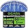 GEARit Cat 6 Ethernet Patch Cable 1 ft Blue 50 Pack Cat6 Patch Cables 1ft BlueEthernet Patch Cable 10Gbps 550MHz 24AWG Pure Copper Snagless Gold Plated RJ45 for Router Server Router PC
