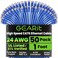 GEARit Cat 6 Ethernet Patch Cable 1 ft Blue 50 Pack Cat6 Patch Cables 1ft BlueEthernet Patch Cable 10Gbps 550MHz 24AWG Pure Copper Snagless Gold Plated RJ45 for Router Server Router PC