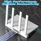 ecjtu 30FT Cat6 Ethernet Cable Cat 6 Patch Cable Cat6 Internet Cable UTP Network Cable Indoor and Outdoor PoE 24AWG CCA Compatible for PC Laptop Router Switch Server with 25 Cable Ties White