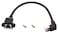 AAOTOKK Cat 6 Ethernet Cable 90 Degree Down Angle RJ45 Male to Female Shielded Ethernet Network Connector Screw Panel Mount Extension Cable for Router Modem 30cm1ft Down