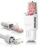 AMPCOM Cat6 Tool Free RJ45 Connector UTP Field Termination Modular Plug for 2326 AWG Unshielded Ethernet Cable White 12 Pack