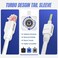 AMPCOM Cat6 Tool Free RJ45 Connector UTP Field Termination Modular Plug for 2326 AWG Unshielded Ethernet Cable White 12 Pack