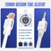 AMPCOM Cat6 Tool Free RJ45 Connector UTP Field Termination Modular Plug for 2326 AWG Unshielded Ethernet Cable White 12 Pack