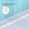 AOPOCKAN TECH Cable Clips Black 100 Pieces Ethernet Cable Clips with Steel Nails 8mm Cord Holder for Cat8 Cat7 Cat6 Round Ethernet Cable 032 inch