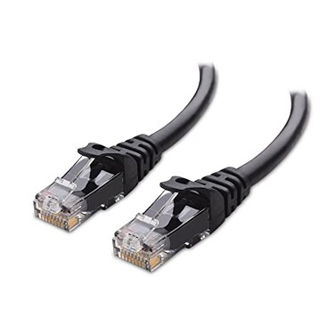 Cable Matters 10Gbps Snagless Cat 6 Ethernet Cable 9ft Cat 6 Cable Cat6 Cord Ethernet Cord Black