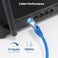 Cable Matters 10Gbps Snagless Shielded Cat 6A Ethernet Cable 5ft Cat 6A Cable Cat6A Cord Ethernet Cord Blue