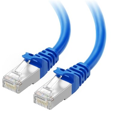 Cable Matters 10Gbps Snagless Shielded Cat 6A Ethernet Cable 5ft Cat 6A Cable Cat6A Cord Ethernet Cord Blue