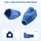 Cable Matters 200Pack Cat6 Cat5e RJ45 Strain Relief Boots RJ45 Boot Cat 6 Boot Cat6 Ethernet Boots Blue Suitable for 65mm 025in Ethernet Cables