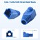 Cable Matters 200Pack Cat6 Cat5e RJ45 Strain Relief Boots RJ45 Boot Cat 6 Boot Cat6 Ethernet Boots Blue Suitable for 65mm 025in Ethernet Cables