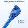 Cable Matters 200Pack Cat6 Cat5e RJ45 Strain Relief Boots RJ45 Boot Cat 6 Boot Cat6 Ethernet Boots Blue Suitable for 65mm 025in Ethernet Cables