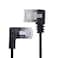 cablecc Cablecc Ultra Slim Cat6 Ethernet Cable RJ45 Left to Right Angled 25cm UTP Network Cable Patch Cord 90 Degree Cat6a LAN for Laptop Router TV Box