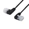 cablecc Cablecc Ultra Slim Cat6 Ethernet Cable RJ45 Left to Right Angled 25cm UTP Network Cable Patch Cord 90 Degree Cat6a LAN for Laptop Router TV Box