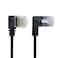 cablecc Cablecc Ultra Slim Cat6 Ethernet Cable RJ45 Left to Right Angled 25cm UTP Network Cable Patch Cord 90 Degree Cat6a LAN for Laptop Router TV Box
