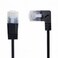 cablecc Ultra Slim Cat6 Ethernet Cable RJ45 Right Angled to Straight UTP Network Cable Patch Cord 90 Degree Cat6a LAN for Laptop Router TV Box 2M