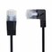 cablecc Ultra Slim Cat6 Ethernet Cable RJ45 Right Angled to Straight UTP Network Cable Patch Cord 90 Degree Cat6a LAN for Laptop Router TV Box 2M