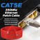 Cables Direct Online Cat6 50FT Network Ethernet Patch Cable 550Mhz Internet Wire Compatible with PC Laptop Modem Router TVs Printer Cord Consoles for Home and Office Red