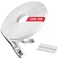 WISCENT Cat 6 Ethernet Cable 50 ft White Flat Internet Network LAN Patch Cords Solid Cat6 High Speed Computer Wire with Clips Snagless Rj45 Connectors for Modem Router