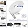 WISCENT Cat 6 Ethernet Cable 50 ft White Flat Internet Network LAN Patch Cords Solid Cat6 High Speed Computer Wire with Clips Snagless Rj45 Connectors for Modem Router