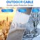 Conable Cat6 Outdoor Ethernet Cable 250ft Heavy Duty Double Jackets Internet Cord Waterproof Direct Burial from 25FT to 500 FT Support PoE Cat6 Cat5e Cat5 Network Cat 6 RJ45 Patch Cable with 25 Ties