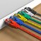 ecjtu Cat6 Patch Cables 10 Feet 6 Pack Cat 6 Ethernet Cable 24AWG CCA UTP Network Cord Internet Cable Compatible for PC Laptop Router Switch Server Printer RJ45 LAN with 25 Cable Ties 10FT