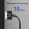 Dutevolns Flexible Cat 6 Ethernet Cable 90 Right Angled 16 Feet Ultra Thin Slim Rj45 LAN Cord up to High Speed 10Gbps 550MHz for Mac PC Router Windows Black