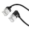 Dutevolns Flexible Cat 6 Ethernet Cable 90 Right Angled 16 Feet Ultra Thin Slim Rj45 LAN Cord up to High Speed 10Gbps 550MHz for Mac PC Router Windows Black