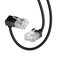 Dutevolns Ultra Thin Cat 6 Ethernet Cable 90 Downward Angle 16 Feet Flexible Slim Rj45 Cat 6a LAN Cord Gigabit Applicable for PC Router Ps45 Black
