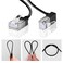 Dutevolns Ultra Thin Cat 6 Ethernet Cable 90 Downward Angle 16 Feet Flexible Slim Rj45 Cat 6a LAN Cord Gigabit Applicable for PC Router Ps45 Black