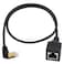 Duttek Cat8 Network Extension Cable 40Gbps 90 Degree Down Angle RJ45 Male to Female Shielded Ethernet Connector Extension Cable Extreme Thin for Router Modem 165FT50CM