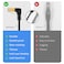 Duttek Cat8 Network Extension Cable 40Gbps 90 Degree Down Angle RJ45 Male to Female Shielded Ethernet Connector Extension Cable Extreme Thin for Router Modem 165FT50CM
