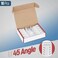 Everest Media Everest 45 Angled RJ45 Cat6 Keystone Jacks 10Pack in White Slim Profile Female RJ45 Connectors Cat 6 Keystone Jack Compatible with 45 Angled Speed Termination Tool 45Term B0BL3GS7ZY