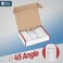 Everest Media Everest 45 Angled RJ45 Cat6 Keystone Jacks 10Pack in White Slim Profile Female RJ45 Connectors Cat 6 Keystone Jack Compatible with 45 Angled Speed Termination Tool 45Term B0BL3GS7ZY