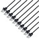 INTELLINET NETWORK Intellinet Slim Cat6 Ethernet Network Patch Cable 10Pack 10Gbps 250MHz Snagless Boot 30AWG Pure Bare Copper Wire GoldPlated Contacts 10ft 10 Pack Black