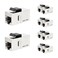 iwillink 10Gbps CAT6 Coupler RJ45 Keystone Shielded Coupler 10Pack Ethernet Coupler Female to Female Keystone Jack STP Keystone Insert for Cat6Cat5e Cable