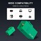 iwillink 10Pack Female to Female Cat6 Keystone Jack UTP Coupler Green