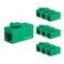 iwillink 10Pack Female to Female Cat6 Keystone Jack UTP Coupler Green