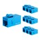 iwillink RJ45 Cat6 Keystone Coupler 10Pack Female to Female Cat6 Keystone Jack UTP Keystone Coupler Insert Blue