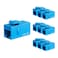 iwillink RJ45 Cat6 Keystone Coupler 10Pack Female to Female Cat6 Keystone Jack UTP Keystone Coupler Insert Blue
