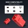 iwillink RJ45 Cat6 Keystone Coupler 10Pack Female to Female Cat6 Keystone Jack UTP Keystone Coupler Insert Red