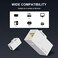iwillink RJ45 Cat6 Keystone Coupler 10Pack Female to Female Cat6 Keystone Jack UTP Keystone Coupler Insert White