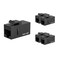 iwillink RJ45 Cat6 Keystone Coupler 5Pack Female to Female Cat6 Keystone Jack UTP Keystone Coupler Insert Black