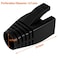 JODROAD 100Pack RJ45 Boot Cover Cat5 Cat6 Cat6A Ethernet Network Cable Strain Relief Boot Fits Overall Jacket Diameter 5565MM Ethernet Cable Hole Diameter 65mm Black