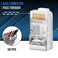 JODROAD Shielded RJ45 Cat6 Cat6A Pass Through Connectors 3 Prong 8P8C Gold Plated Ethernet Ends for FTPSTP Network Cable Solid Wire 20Pack