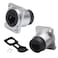 PENGLIN 2PCS RJ45 Panel Mount Connector DTypeShielded CAT6A65E5 Ethernet LAN Cable BulkheadWaterproof RJ45 Panel Mount Coupler with WaterDustproof Cap