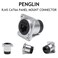 PENGLIN 2PCS RJ45 Panel Mount Connector DTypeShielded CAT6A65E5 Ethernet LAN Cable BulkheadWaterproof RJ45 Panel Mount Coupler with WaterDustproof Cap