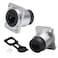 PENGLIN 2PCS RJ45 Panel Mount Connector DTypeShielded CAT6A65E5 Ethernet LAN Cable BulkheadWaterproof RJ45 Panel Mount Coupler with WaterDustproof Cap