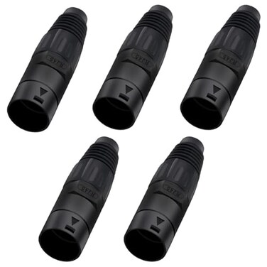 PENGLIN 5PCS RJ45 Shielded Ethercon Cable ConnectorOutdoor Waterproof RJ45 Panel Mount Connector Ethernet LAN Network Cable Wire Connect Socket for Cat6a65e5